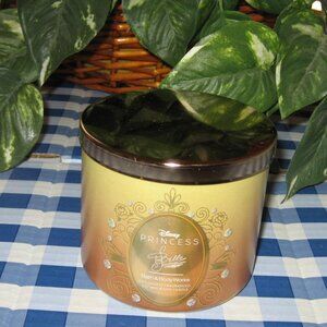 BBW Disney Princess Belle 3 Wick Candle Limited Edition NIB
